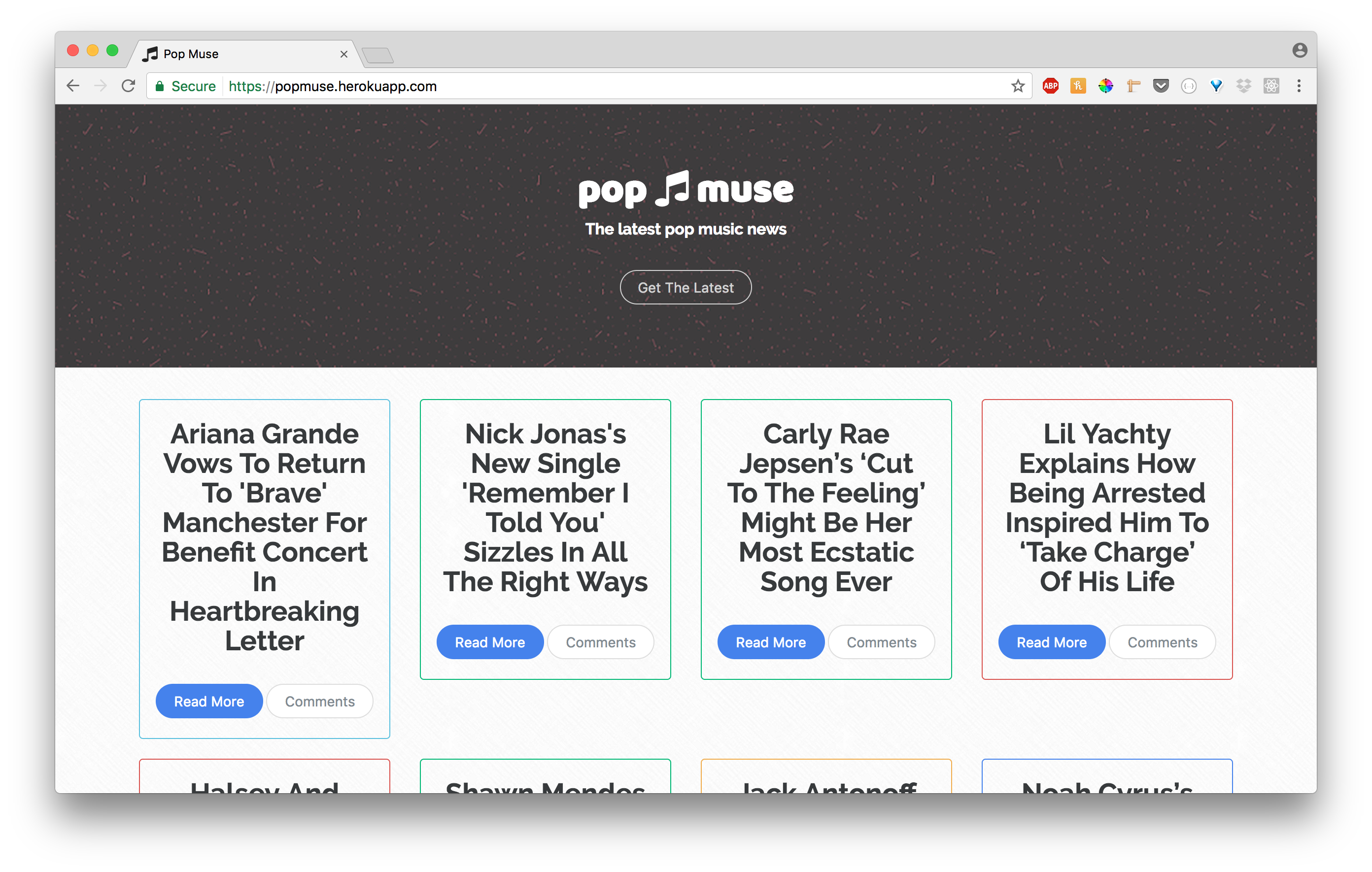 Pop Muse App Max Gardner